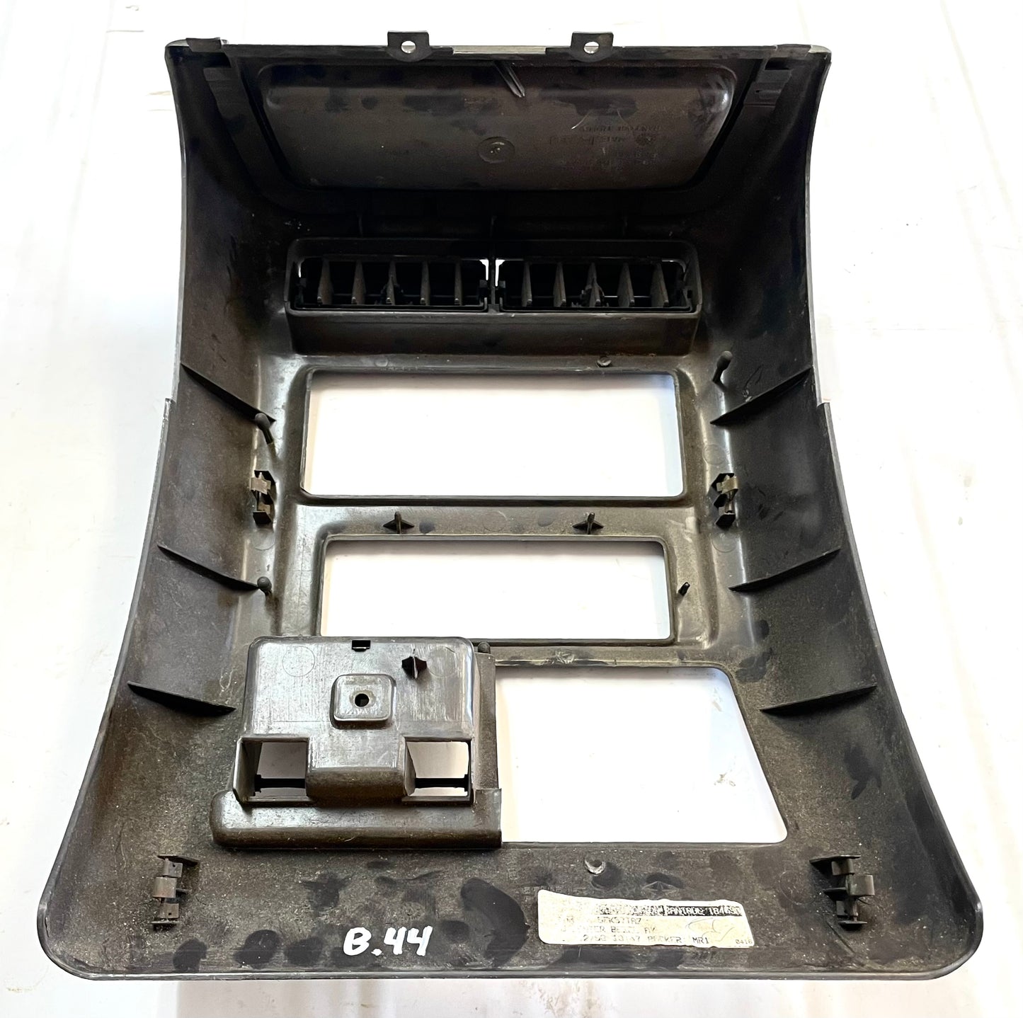 Jeep TJ Wrangler center bezel vent plastic dash trim with vents dark grey agate