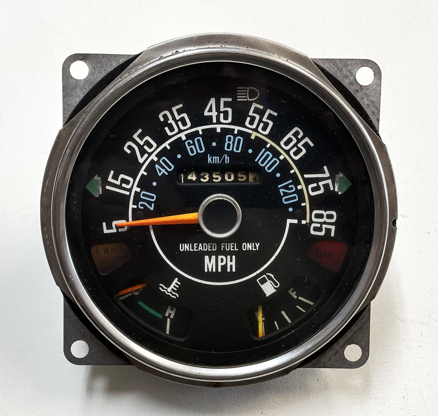 Jeep CJ Speedometer Odometer CJ5 CJ7 CJ8 Gauge 85 MPH Read Ad 143,505