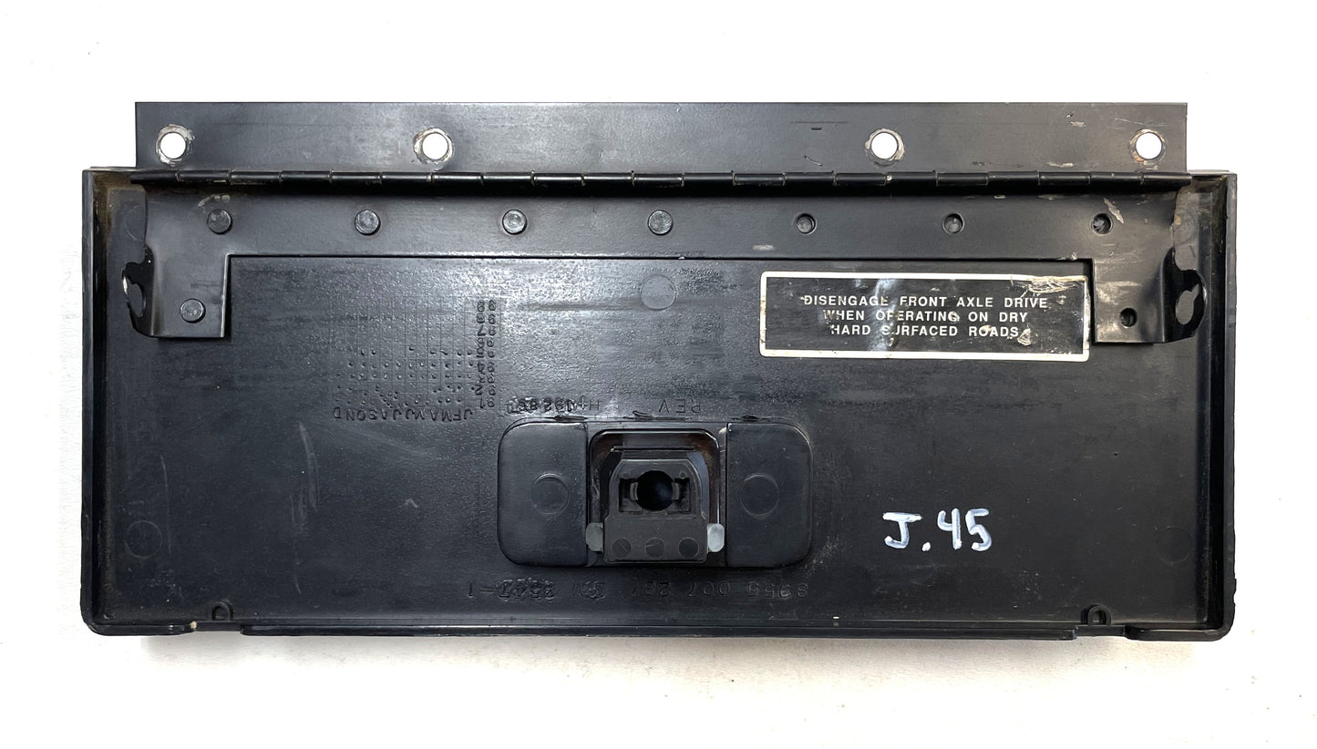 Jeep YJ glove box lid with latch and hinge 87-95 Wrangler door