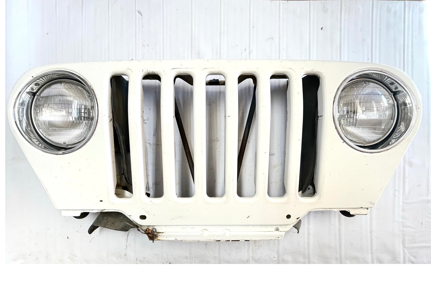 Parrilla Jeep TJ con faros delanteros BLANCA 97-06 Wrangler Grille ENVÍO GRATIS 