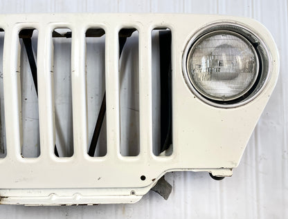 Parrilla Jeep TJ con faros delanteros BLANCA 97-06 Wrangler Grille ENVÍO GRATIS 