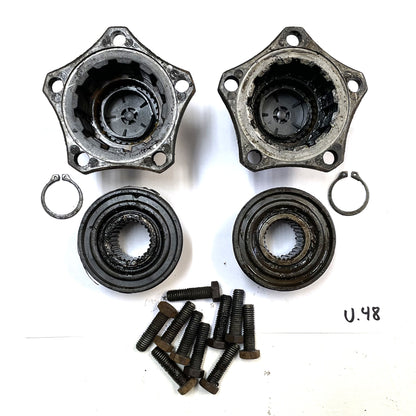 ¡Bujes de 5 pernos para Jeep CJ que se adaptan a modelos CJ5, CJ7 y CJ8 DANA 30 de 81 a 86, eje delantero con bloqueo de serie! 