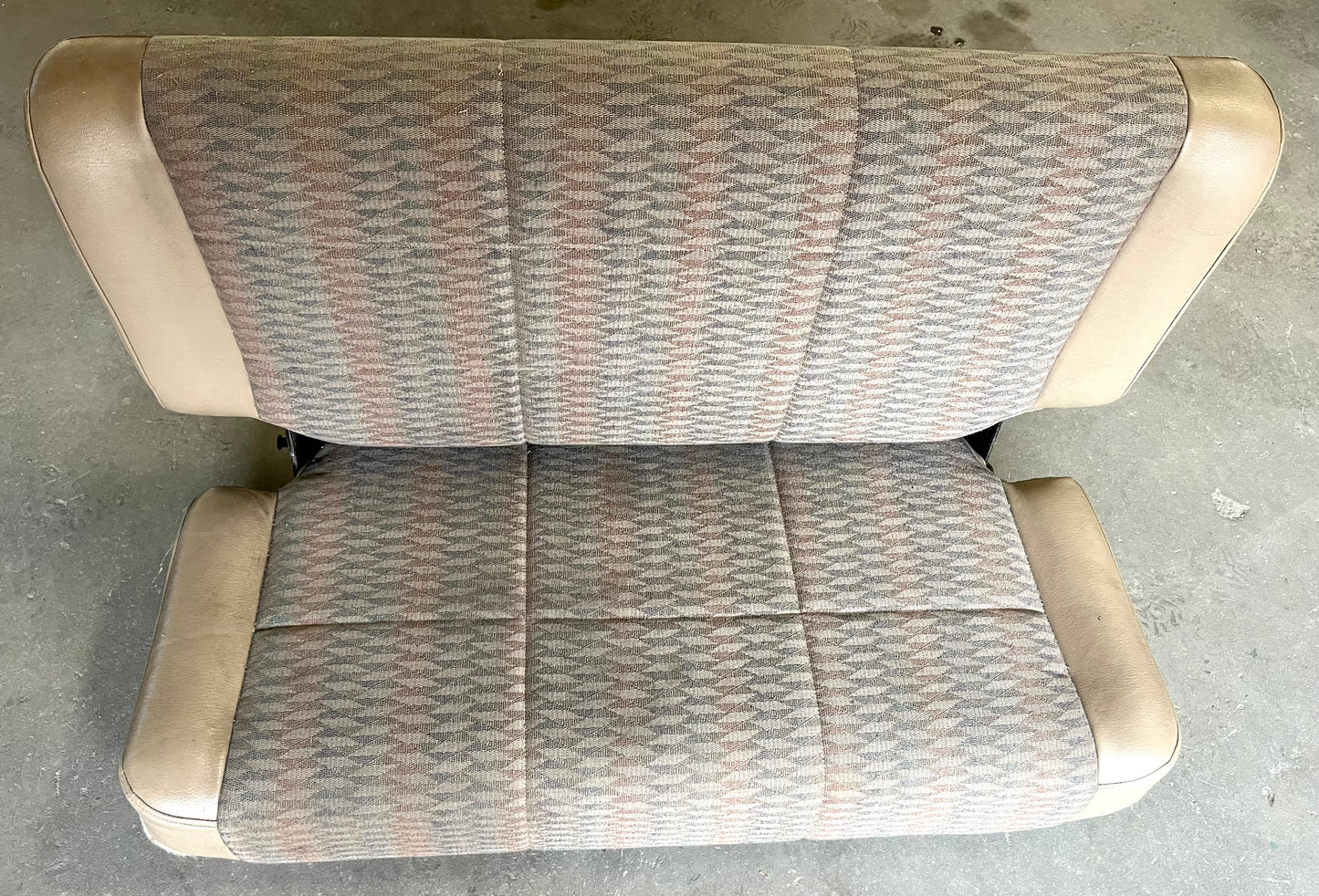 Jeep TJ Wrangler back Seat with brackets Tan factory folding rear 97-02