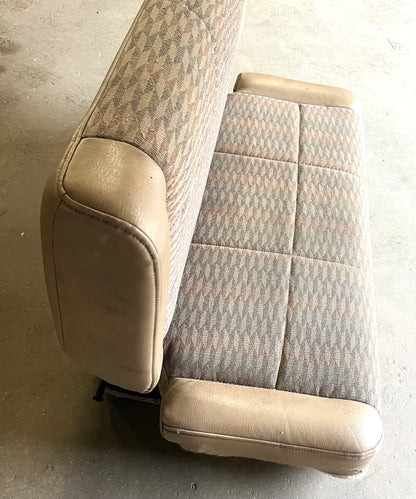Jeep TJ Wrangler back Seat with brackets Tan factory folding rear 97-02