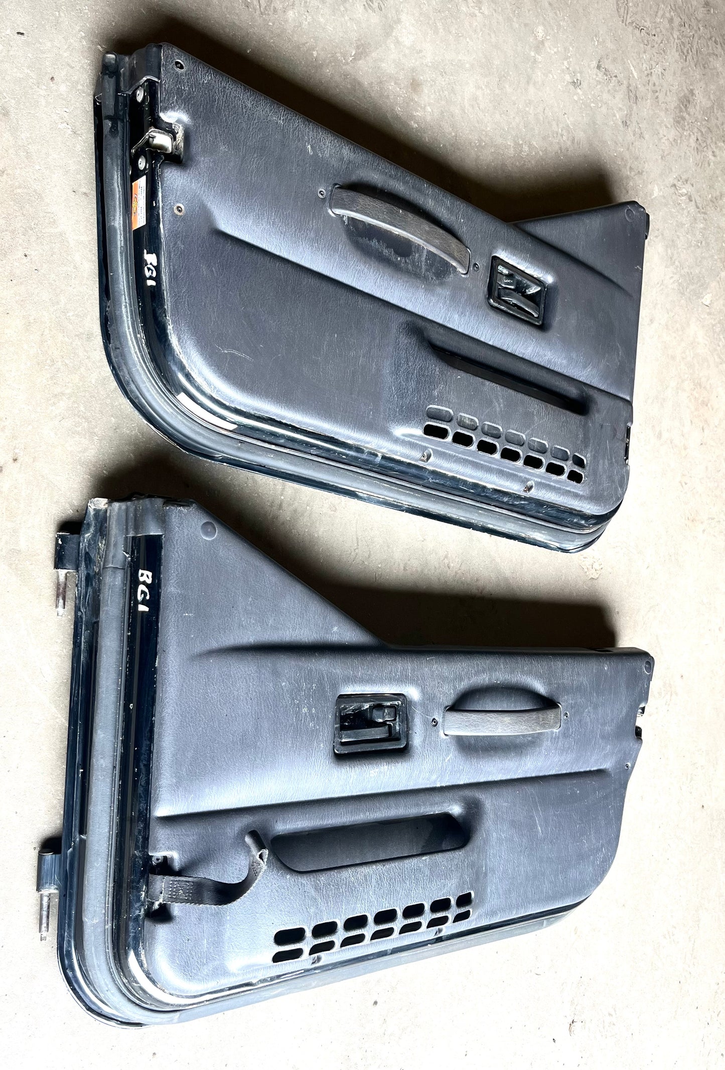 Jeep TJ Wrangler half doors Black left right door fits 97-06 agate panels