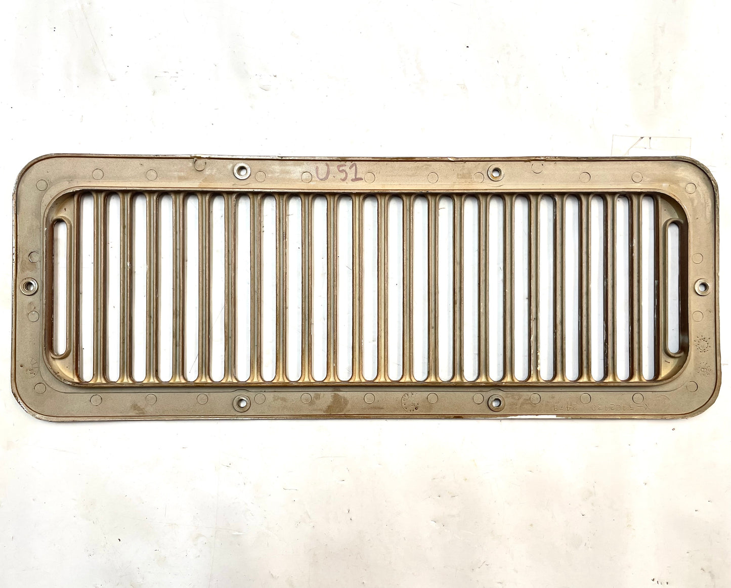 Jeep CJ Cowl Vent 6 hole CJ5 CJ7 fresh air intake plastic fits 78-86 Brown