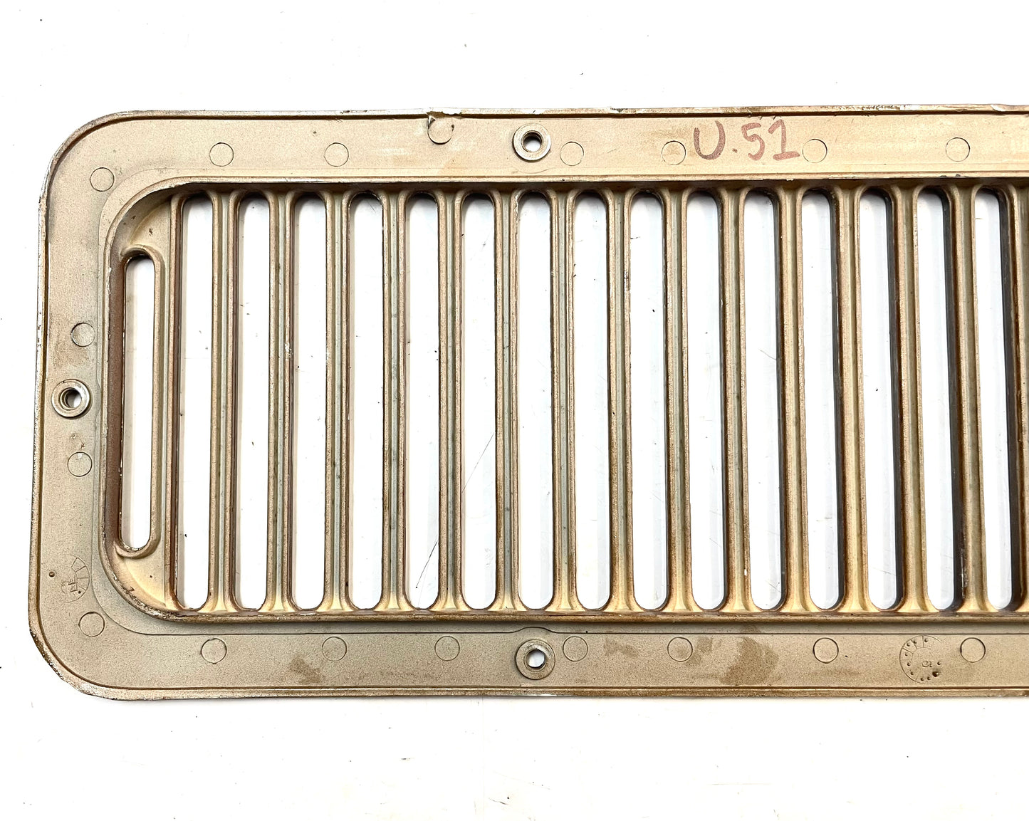 Jeep CJ Cowl Vent 6 hole CJ5 CJ7 fresh air intake plastic fits 78-86 Brown