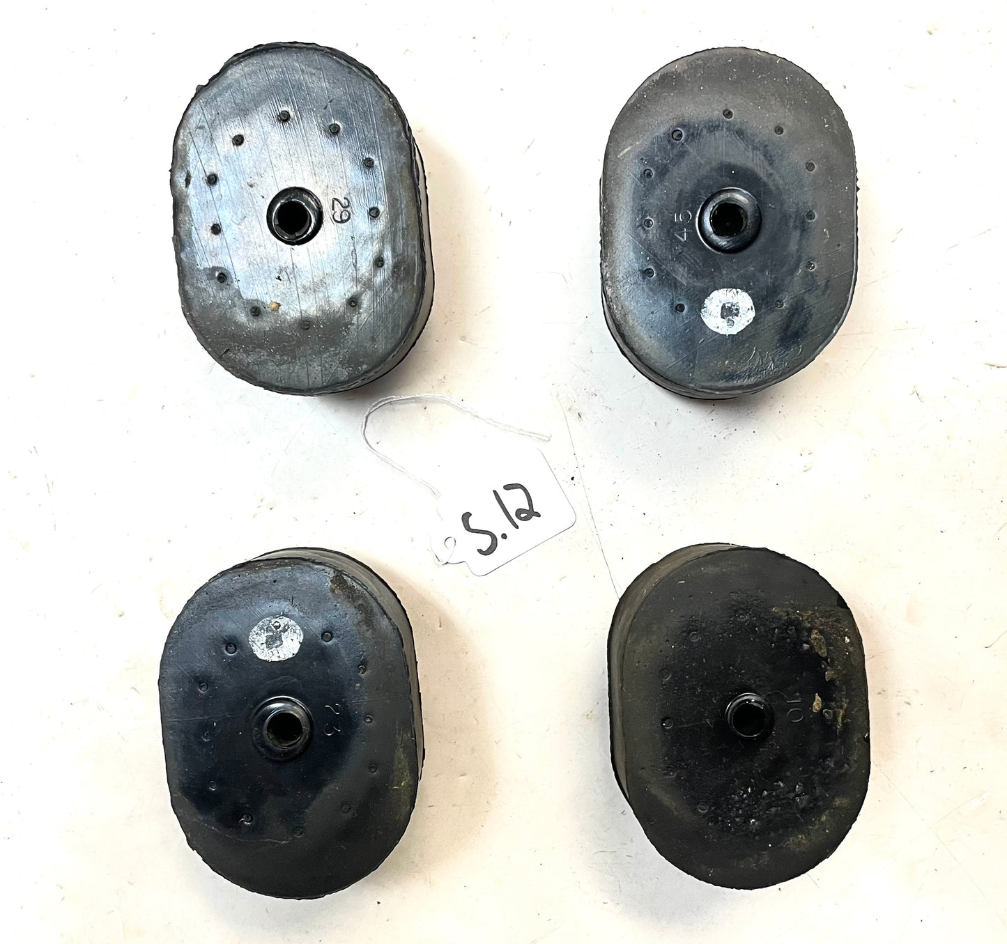 Almohadillas de tope para portón trasero de Jeep Wrangler YJ, tornillos de parachoques de goma 87-95 