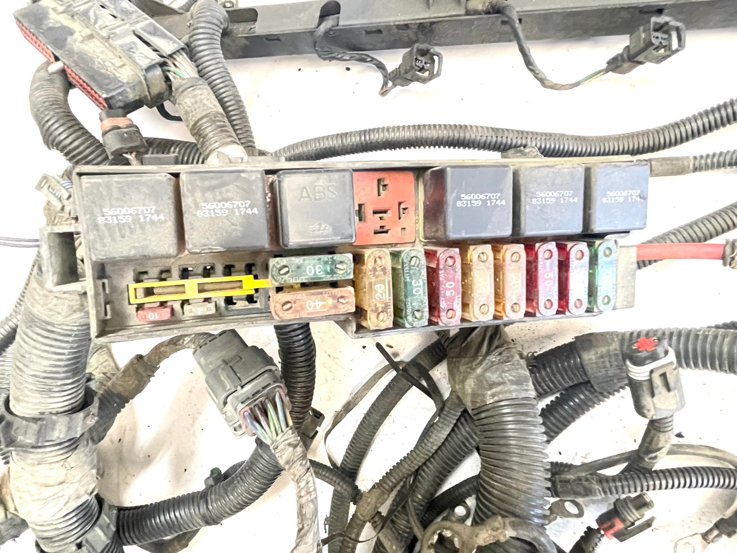 Jeep Wrangler YJ 4.0 Six Cylinder Engine Wiring Harness with ABS Manual 10 pin