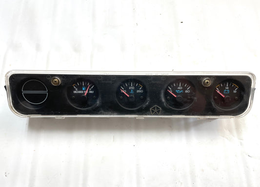 Jeep YJ center gauge cluster WRANGLER 92-95 fuel temp oil pressure volt