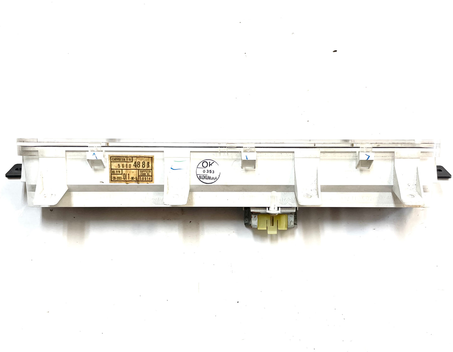 Jeep YJ center gauge cluster WRANGLER 92-95 fuel temp oil pressure volt