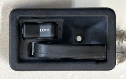 Barras de la MEDIA puerta del pasajero del Jeep YJ, manija interior y pestillo de la cerradura Wrangler