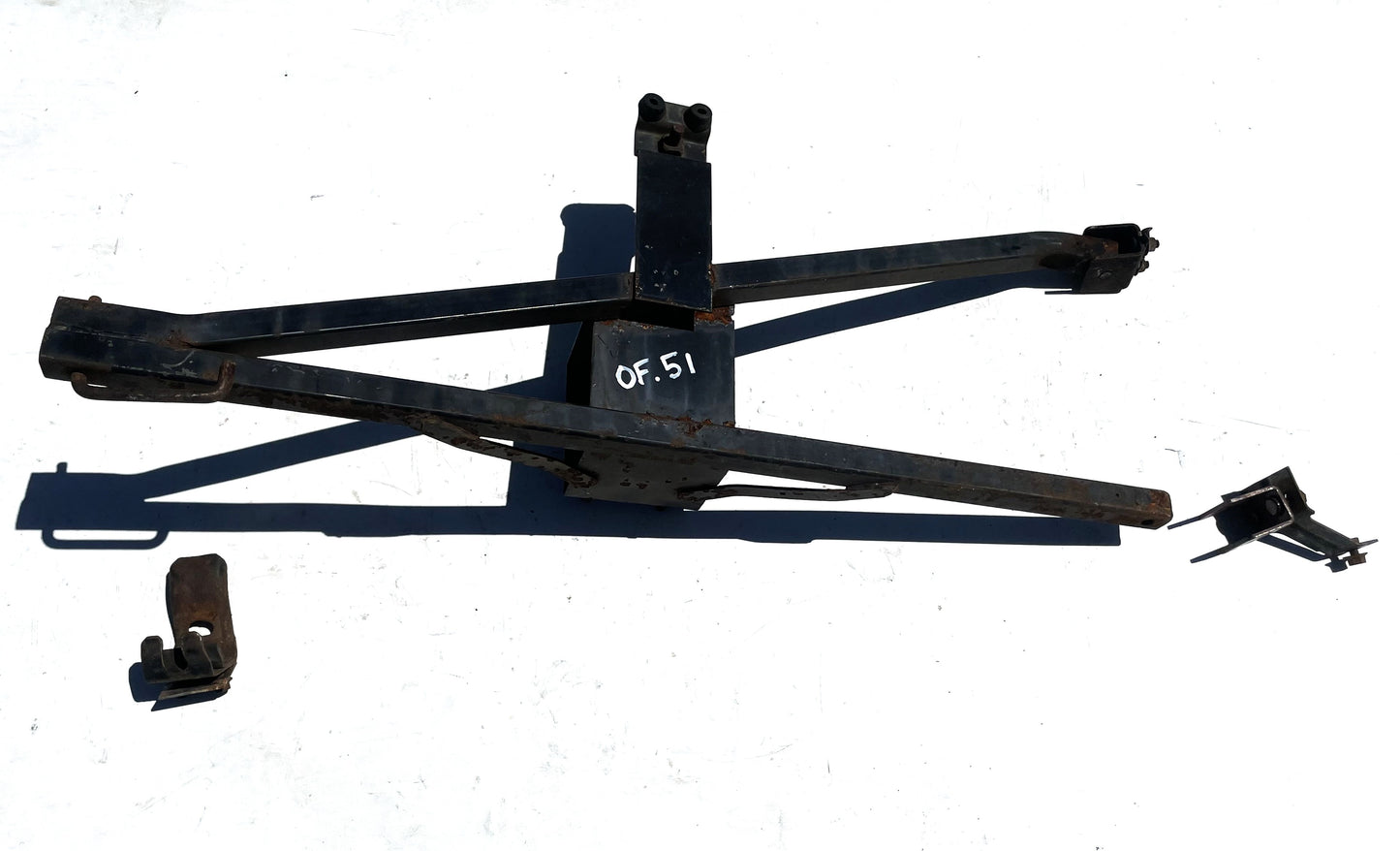 Jeep CJ Spare Tire Rack Carrier CJ7 CJ8 Factory Swing Away w/ Brackets FREE SHIP