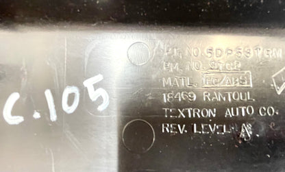 Jeep TJ Dash Trim Top Cover Defrost Vent Agate / Dark Grey Bezel 97-06 Wrangler