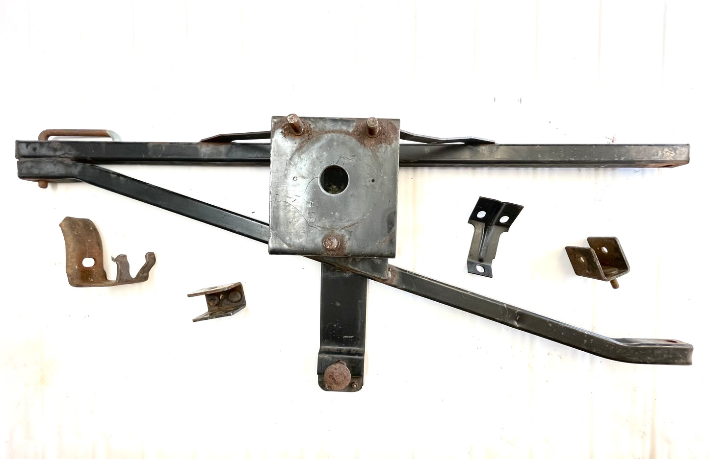 Jeep CJ spare tire rack carrier CJ7 CJ8 Factory swing away w/ brackets FREE SHIP