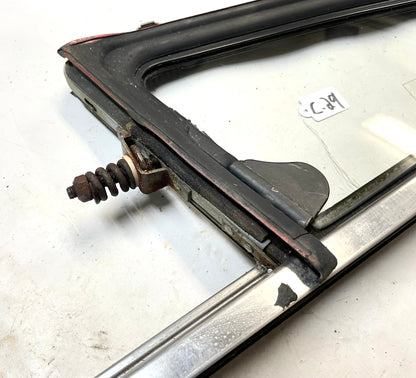 Ventana de ventilación Jeep CJ7 YJ Ala Puerta del conductor izquierda Wrangler Cromado 82-95 ¡LEE EL ANUNCIO! 