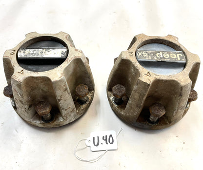 Bujes de bloqueo de 6 pernos para Jeep CJ CJ5 CJ7, eje delantero Dana 30 de 27 estrías, OE 