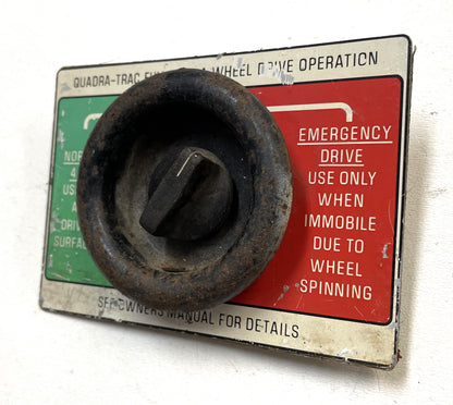 Jeep Quadratrac Emergency Drive Switch Glovebox 4x4 CJ7 Wagoneer Cherokee J10!
