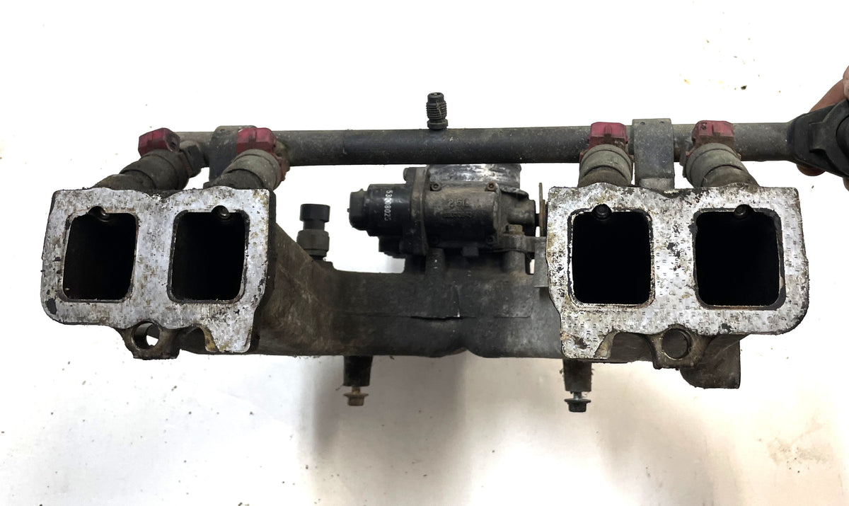 Jeep YJ 4 cylinder intake manifold 2.5 fuel rail 92-95 Wrangler 33007051