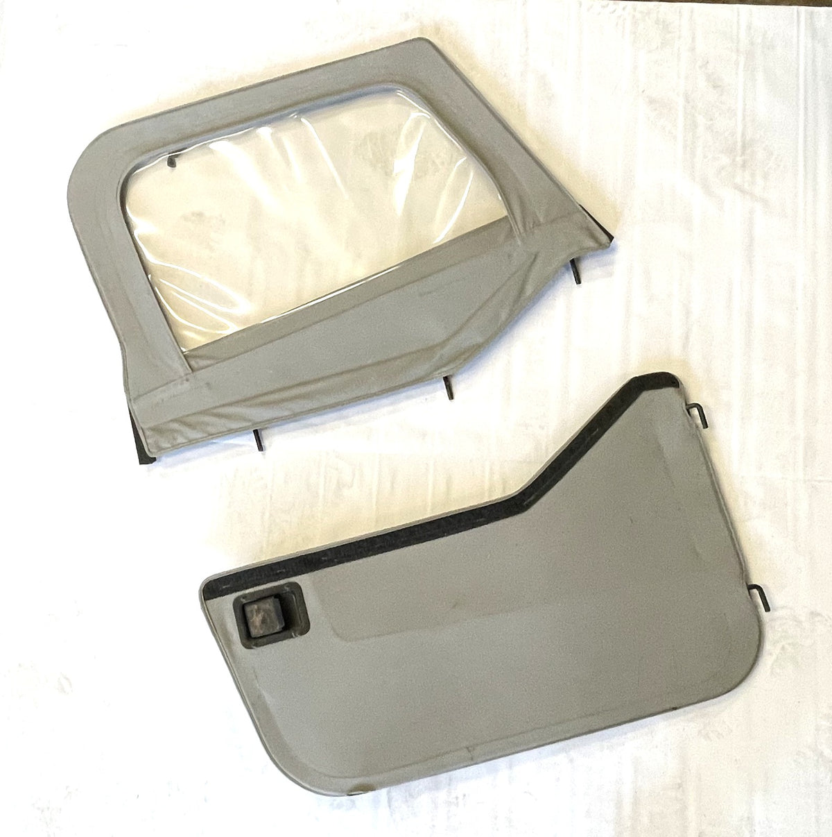Jeep YJ CJ7 Bestop Grey full soft doors 2 piece door Wrangler82-95 FREE SHIP