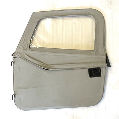 Jeep YJ CJ7 Bestop Grey full soft doors 2 piece door Wrangler82-95 FREE SHIP