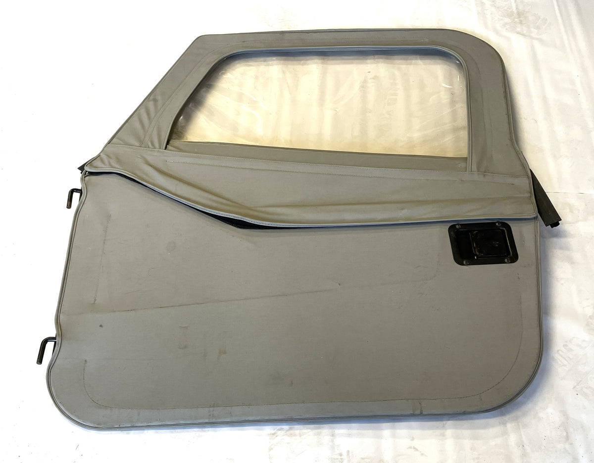 Jeep YJ CJ7 Bestop Grey full soft doors 2 piece door Wrangler82-95 FREE SHIP