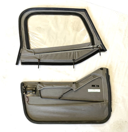 Jeep YJ CJ7 Bestop Grey full soft doors 2 piece door Wrangler82-95 FREE SHIP