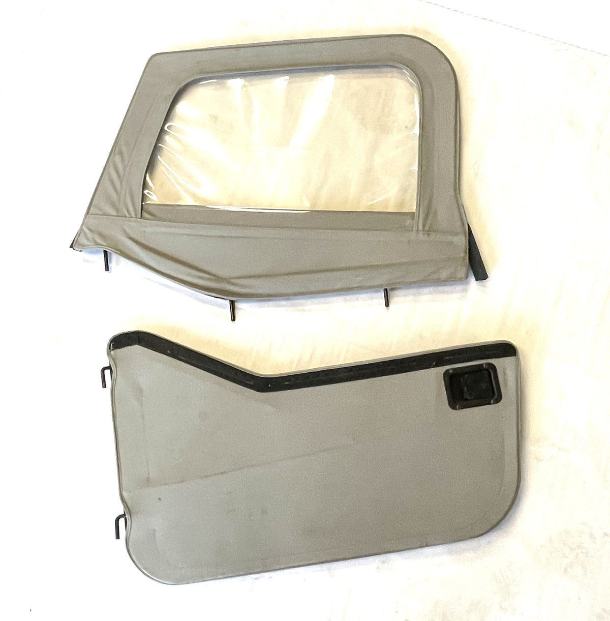 Jeep YJ CJ7 Bestop Grey full soft doors 2 piece door Wrangler82-95 FREE SHIP