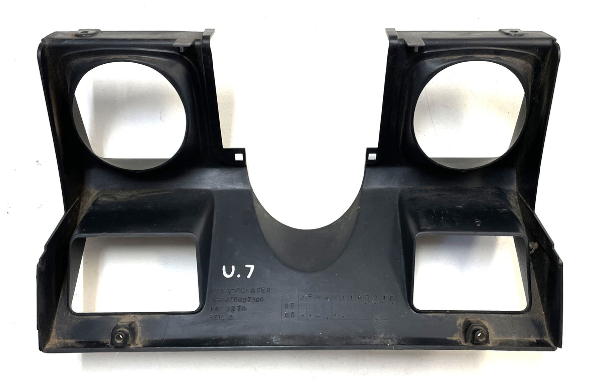 ¡Columna de dirección del Wrangler 87-95 con velocímetro y tacómetro con moldura de tablero gris para Jeep YJ! 