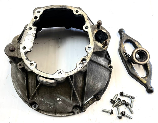 Jeep Wrangler YJ TJ AX15 NV3550 External Slave Bell Housing with shim plate