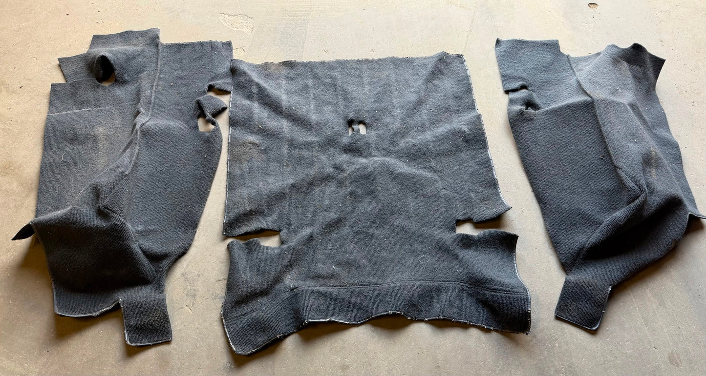 Jeep YJ Wrangler grey back seat / wheel well carpet FREE SHIPPING