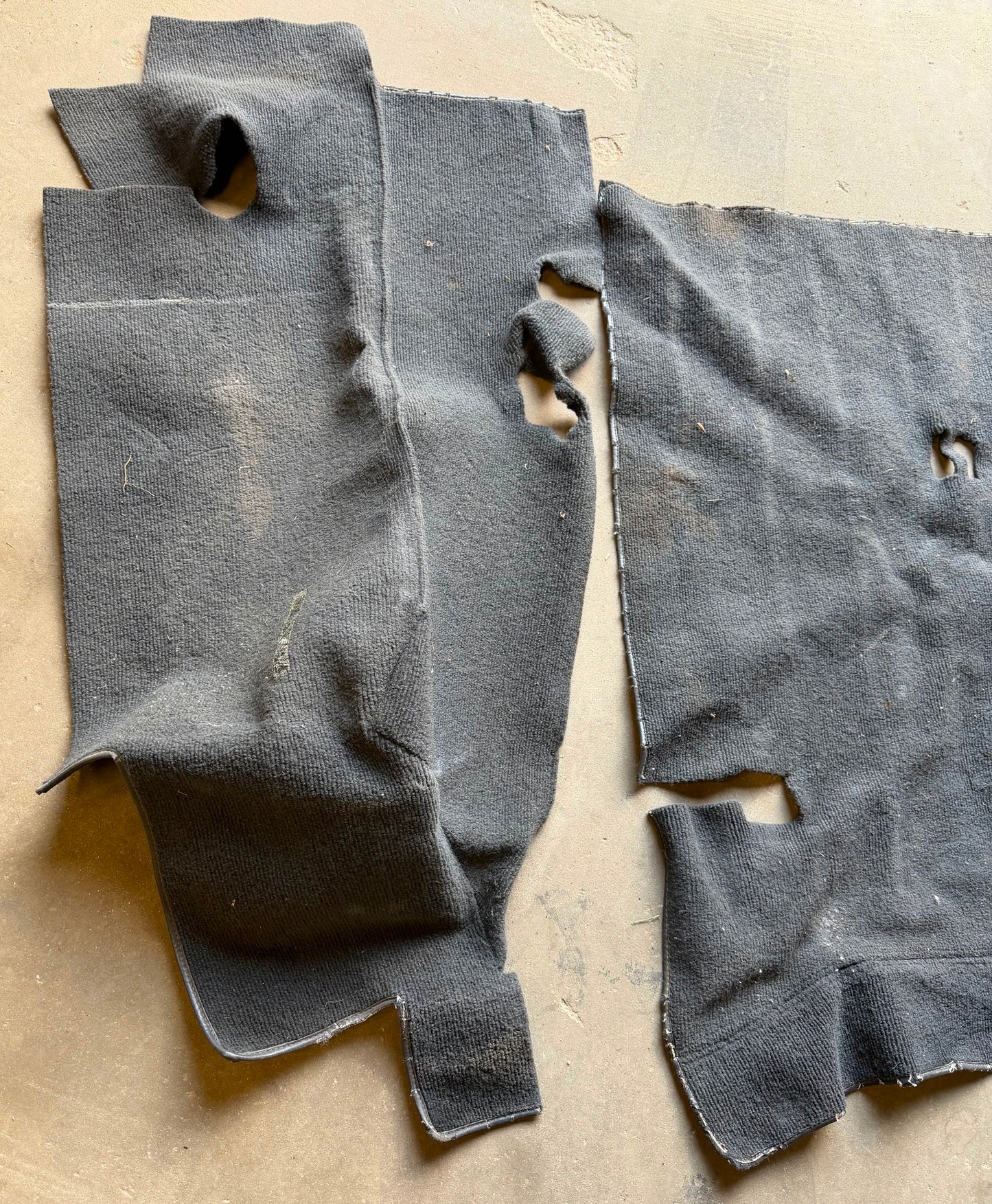 Jeep YJ Wrangler grey back seat / wheel well carpet FREE SHIPPING