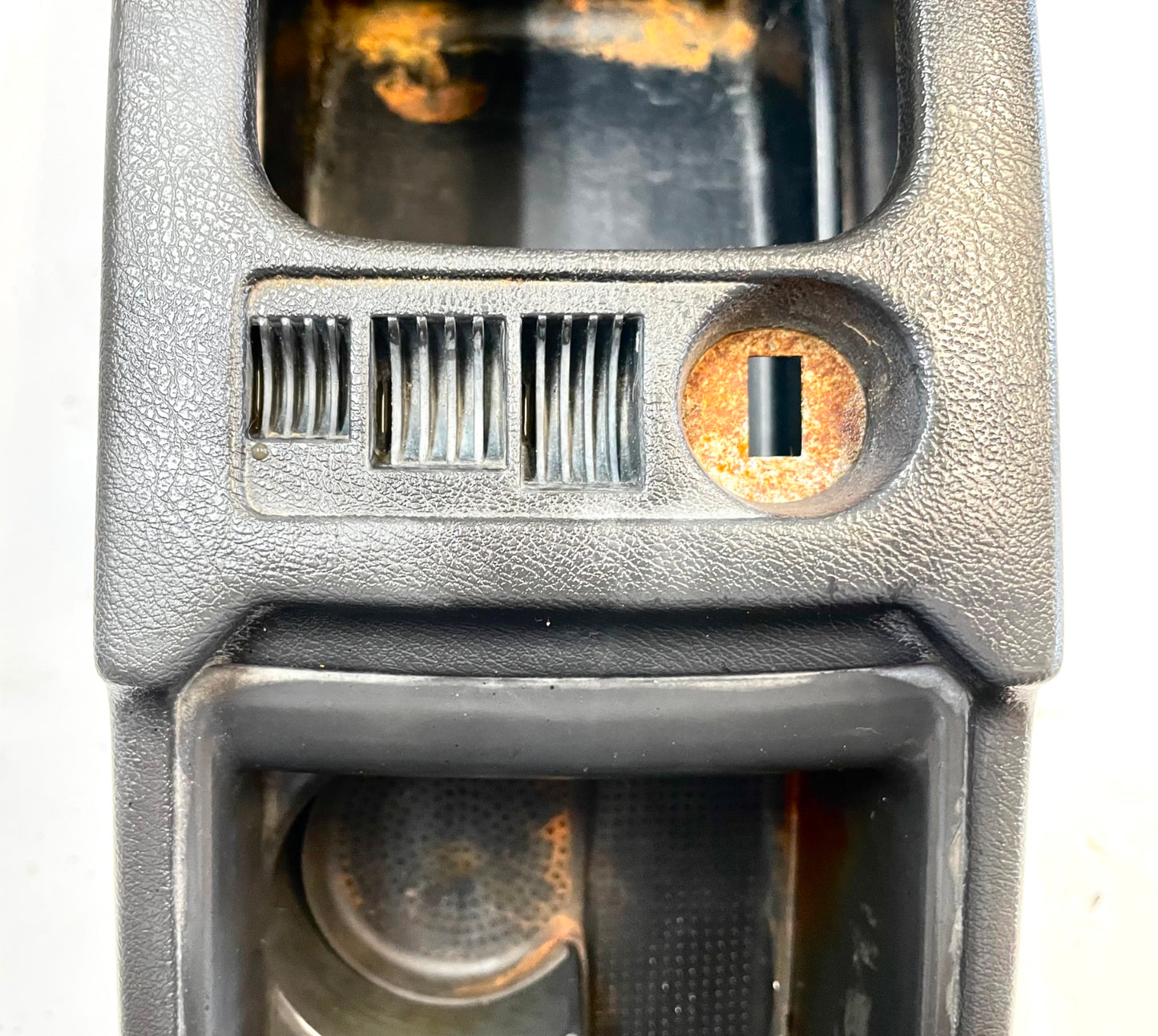 Jeep YJ Center Console factory Dark Grey Wrangler 91-95 MISSING LID