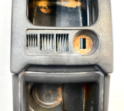 Jeep YJ Center Console factory Dark Grey Wrangler 91-95 MISSING LID