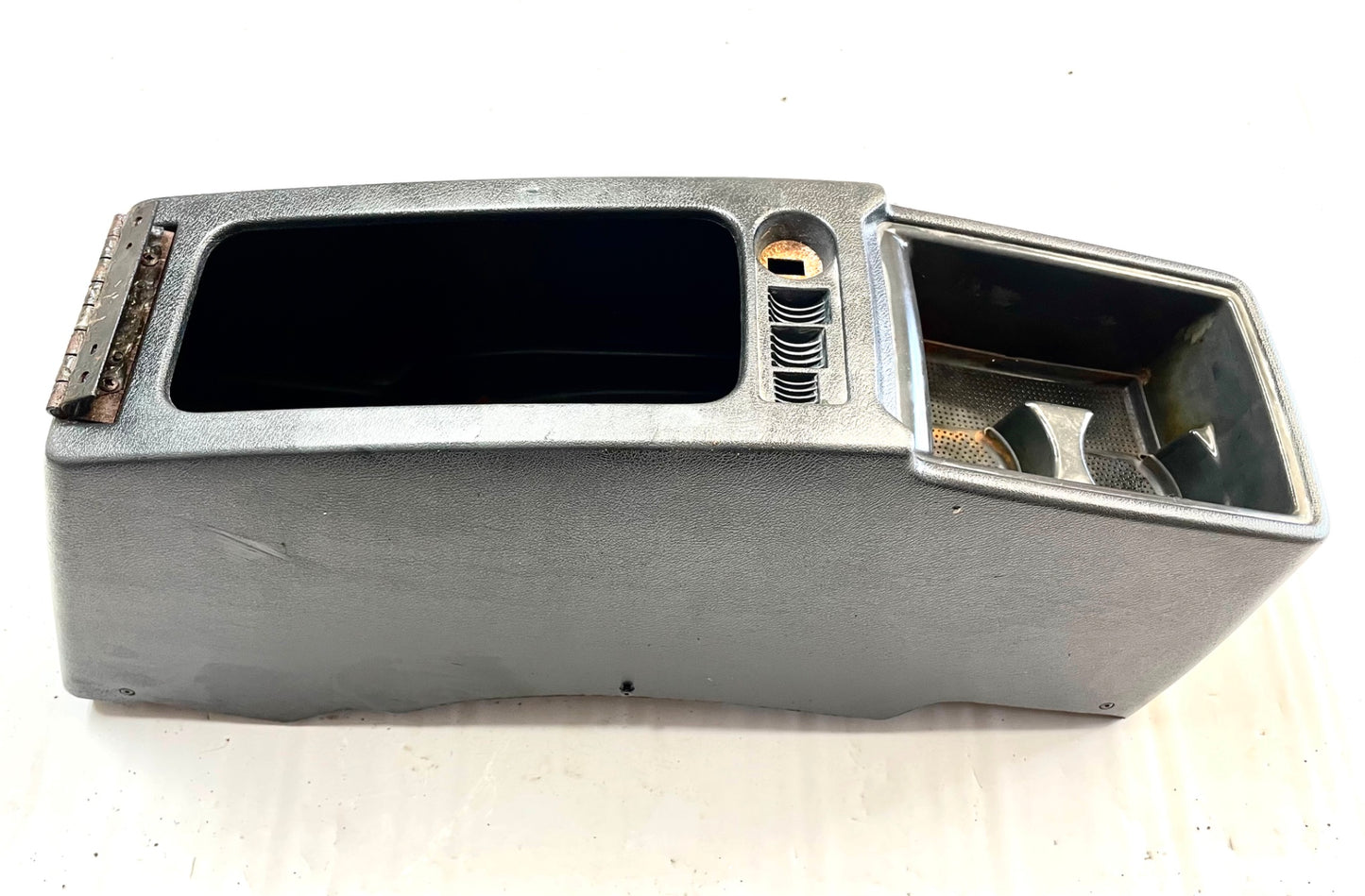 Jeep YJ Center Console factory Dark Grey Wrangler 91-95 MISSING LID