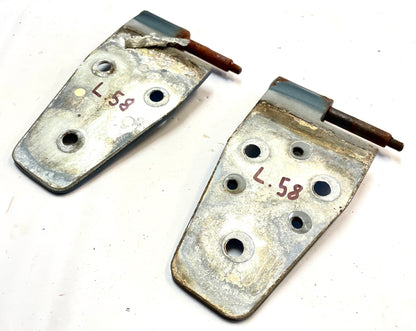 Jeep YJ Wrangler Door Hinge Set driver side hinges Left fits 97-07 Silver