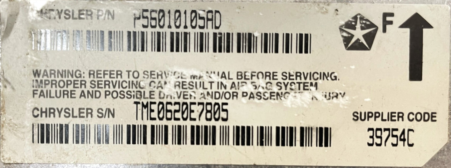2000 Jeep TJ Wrangler Dash Wiring Harness wire Cross body P56009509AJ