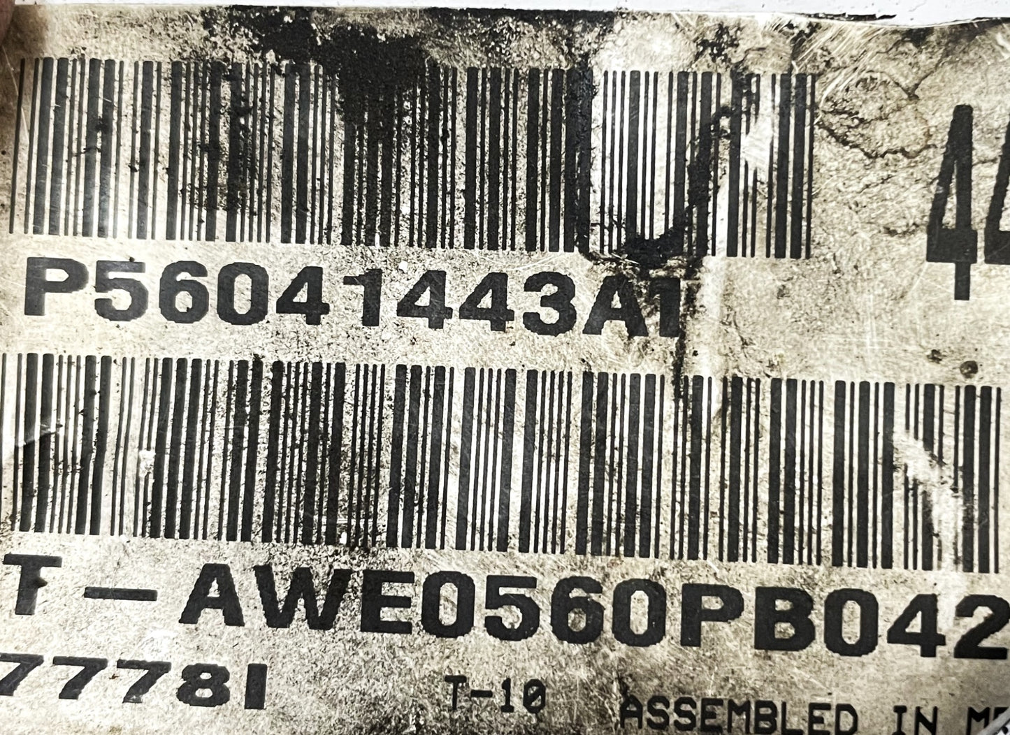 Jeep TJ 2000 Wrangler 4.0 Engine Auto Trans Wire Harness 56010285AF 56041443AI