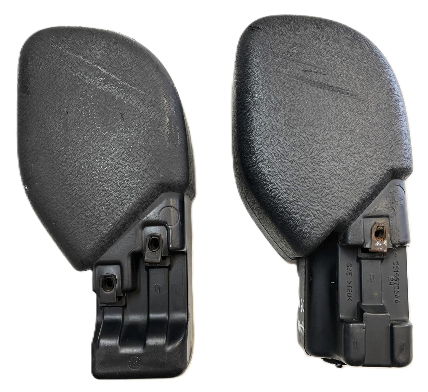 Jeep TJ front bumper end caps fits 97-06 TJ LJ 55155756AA 55155757AA plastic cap