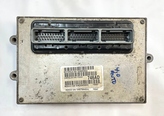 01 Jeep TJ Wrangler ECM 4.0 computer 6 cylinder Auto 56041746AD P56041746AD