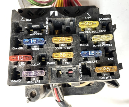 Jeep CJ dash wiring harness 83-86 CJ5 CJ7 CJ8 wire under gauge panel fuse block