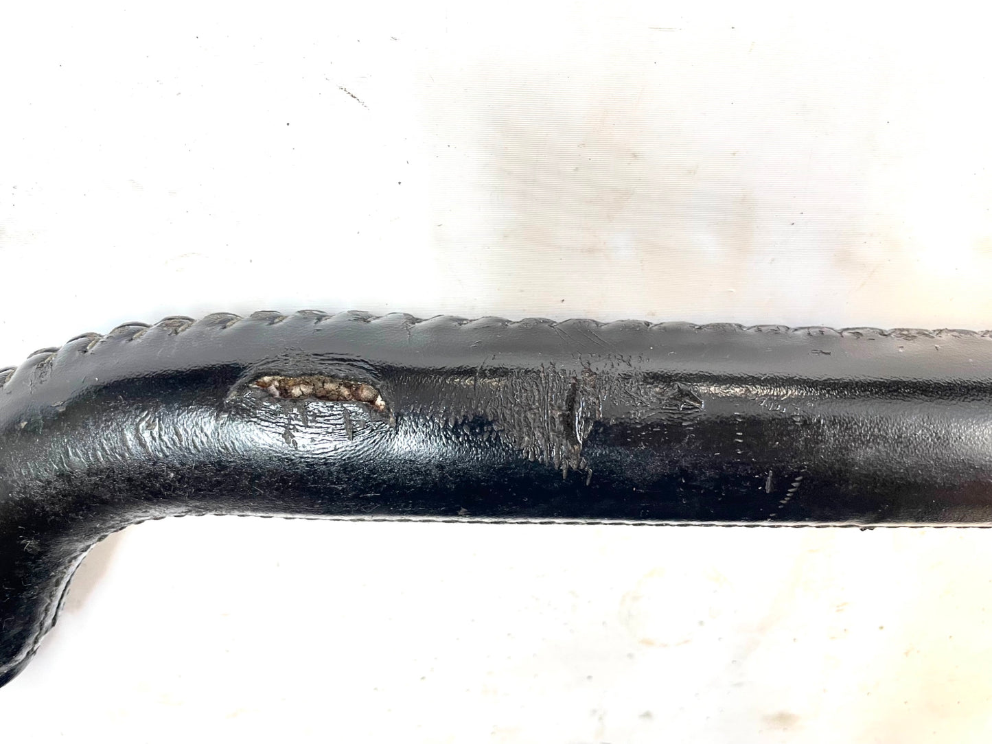 Jeep CJ Laredo grab bar leather wrap 76-86 Jeep CJ5 CJ7 CJ8 black dash handle