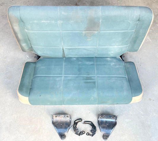 Jeep TJ Wrangler back Seat with brackets Sahara Green factory folding rear 97-02