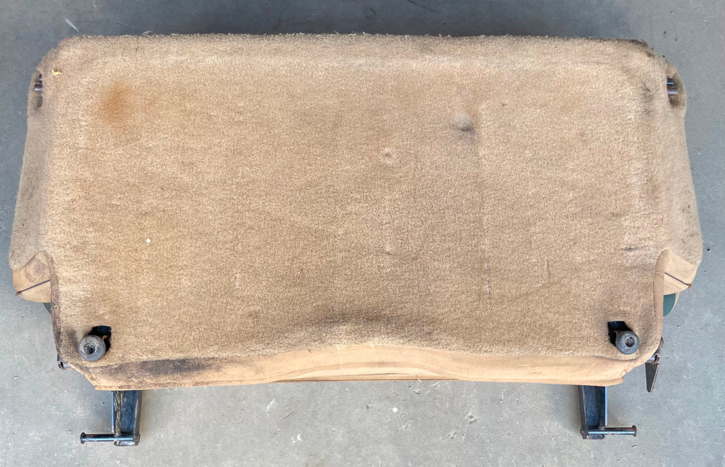 Jeep TJ Wrangler back Seat with brackets Sahara Green factory folding rear 97-02