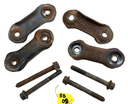 Jeep YJ shackles with bolts 87-95 Wrangler Front or Back leaf springs