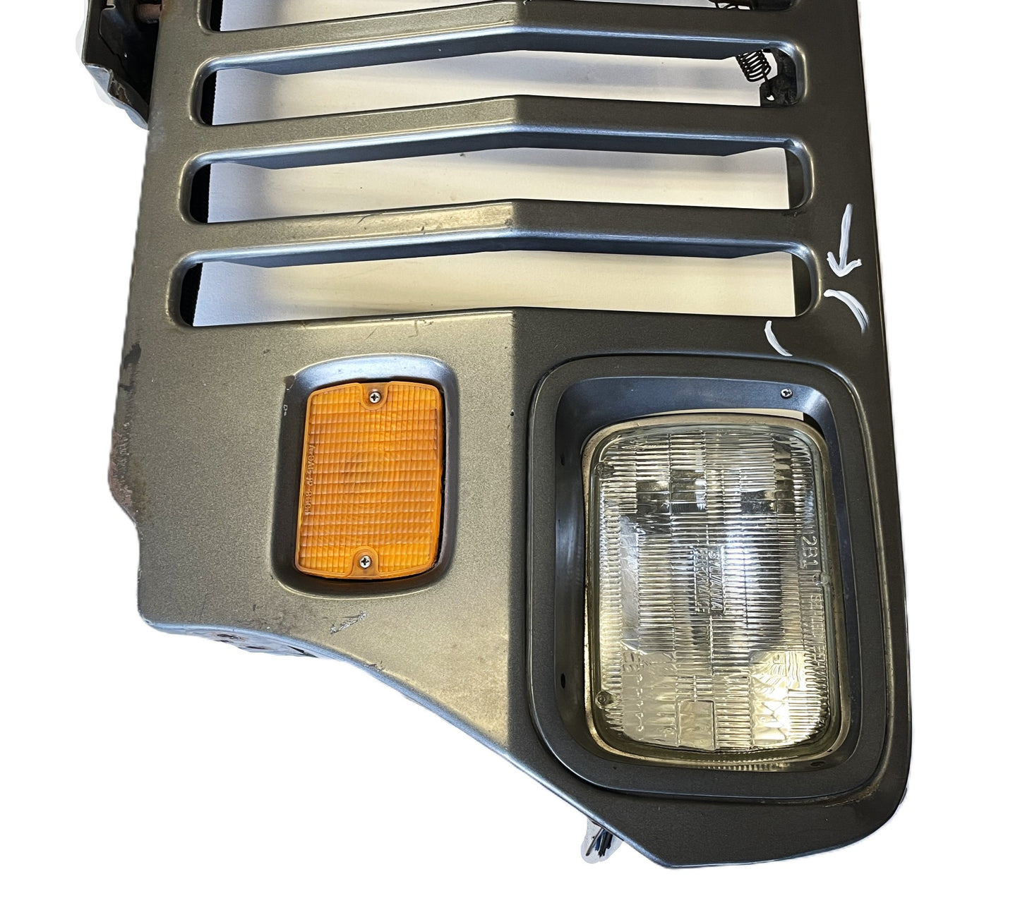 Jeep YJ Wrangler Grill grille Headlights signals fit 87-95  Quartz Gray Grey