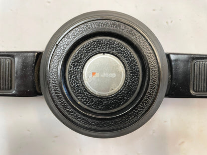 Jeep Black steering wheel CJ5 CJ7 CJ8 76-86 horn button Factory FREE SHIP