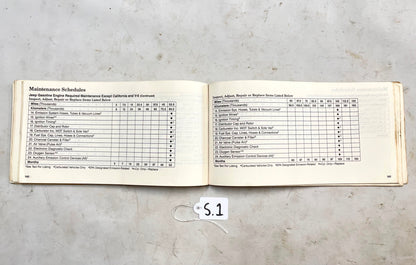 86 Jeep XJ Cherokee Owners MANUAL Free Shipping