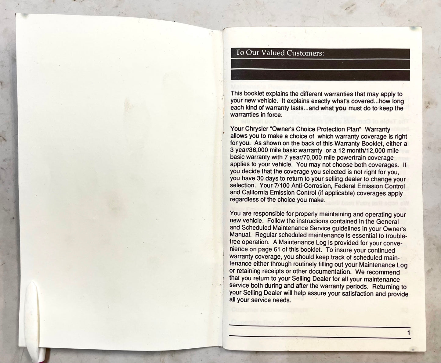 94 Jeep XJ Cherokee Warranty Information Guide Tips Booklet Factory manuals