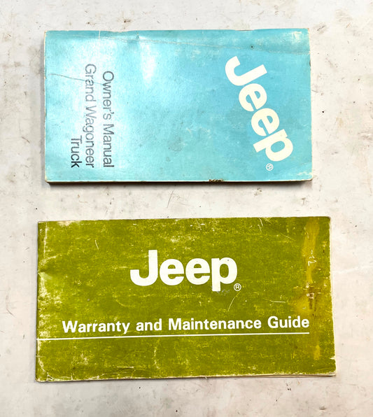 84 Jeep Wagoneer J10 J20 Truck Owners Manual - Original - Free Shipping!